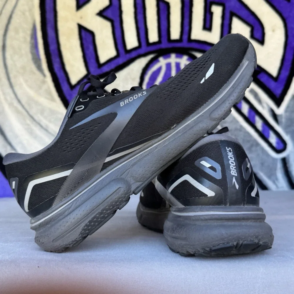 Size 12‎ - Men's Brooks Ghost 15 Running Shoes Triple Black 1103932E020